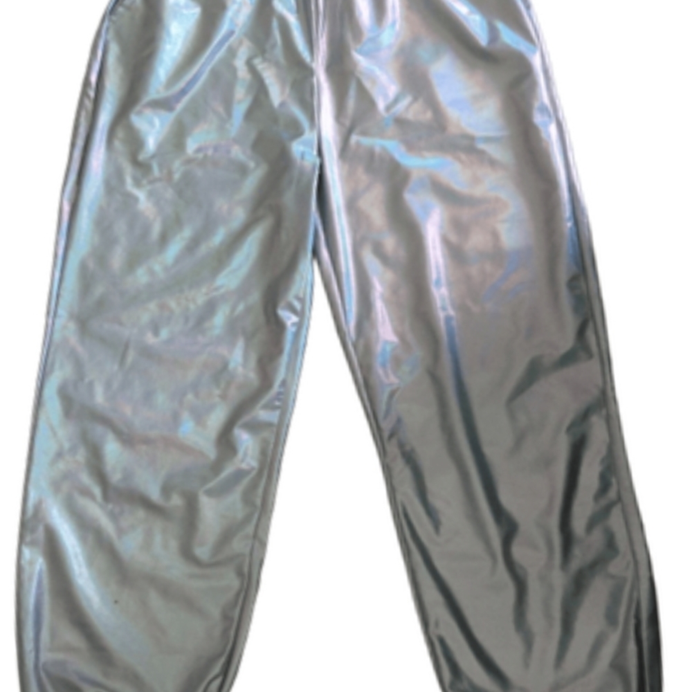 Shimmering Silver Joggers